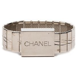 Chanel Vintage Silver Charm Bracelet Silvery