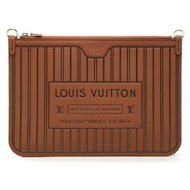 Louis Vuitton Monogram Neverfull Inside Out MM Handbag Brown