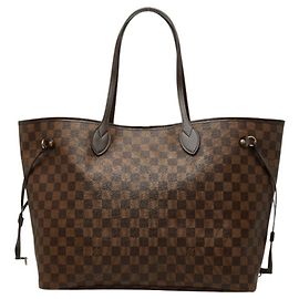 Louis Vuitton Damier Neverfull GM Tote Bag Brown