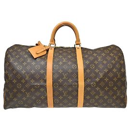 Louis Vuitton Keepall Monogram Canvas 55 Marrom