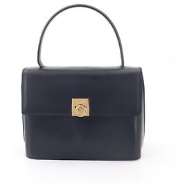 Céline Bolsa de mão em couro azul marinho Celine Azul marinho
