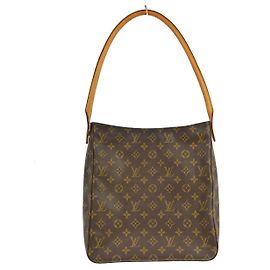 Louis Vuitton Monogram Looping Monogram Canvas GM Marrom