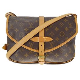 Louis Vuitton Saumur Monogram Canvas 30 Marron