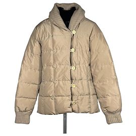 Escada Sport Beige Quilted Down Jacket Beige