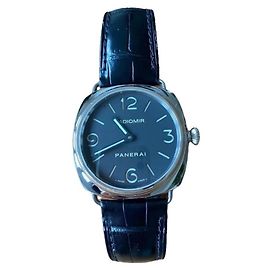 Relógio Panerai Radiomir Automático Aço e Couro Preto Preto Multicor