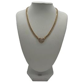 Collier Piaget en Or 18K et Diamants Forme Cœur Doré