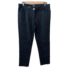 RoccoBarocco Pantalon Monogramme Noir