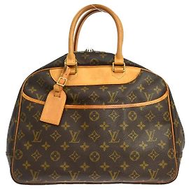 Louis Vuitton Bowling Vanity Estampado Tuffetage com Couro Marrom