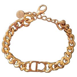 Pulseira Dior CD Gourmette Dourada Dourado