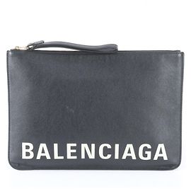 Clutch in pelle Balenciaga Everyday Nero