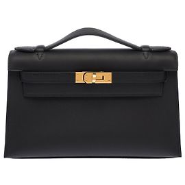 Hermès HERMES Kelly Mini Bag in Black Leather - 103661 Black