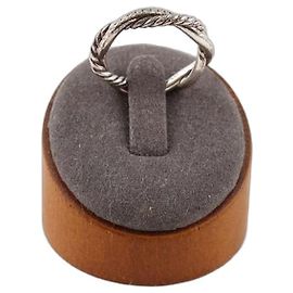 David Yurman Silver ring with diamonds silver Silvery