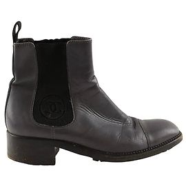 Chanel Grey boots Grey