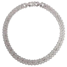 Swarovski Silver diamond-ornamented necklace Silvery