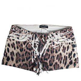 Dolce & Gabbana, short imprimé léopard Marron