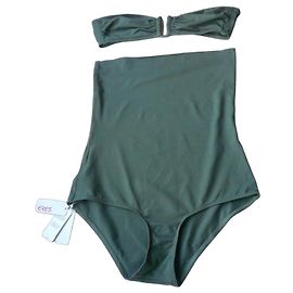 Eres Conjunto de Biquíni Bandeau Show e Calcinha Gredin Duni - Verde Escuro Verde escuro