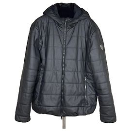 Emporio Armani EA7 Padded Hooded Jacket Black