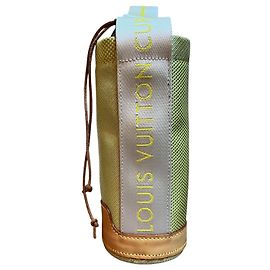 Louis Vuitton Bottle Holder in Chick Yellow Fabric Other