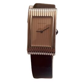 Boucheron Reflet Uhr Stahl Medium Silber