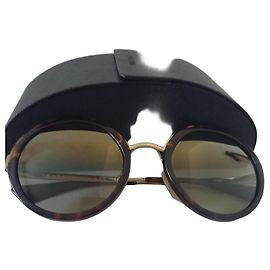 Prada round tortoise shell sunglasses Brown