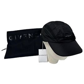 Givenchy Black Technical Cap with Logo – Size 58 Black