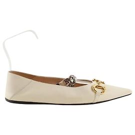 Gucci Sapatilhas cor creme Cru