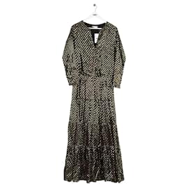 Bash Schwarzes Seidenkleid Schwarz