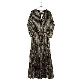 Bash Robe en soie noire Noir