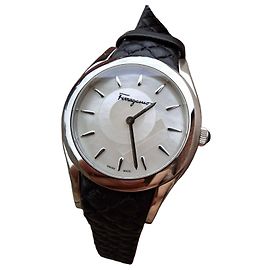 Salvatore Ferragamo Women's Watch Black White
