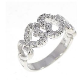 Autre Marque Ponte Vecchio Au750 Diamond Ring Silvery
