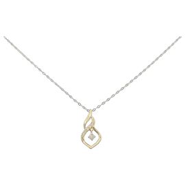 Autre Marque Collana con Diamanti Au750 D'oro