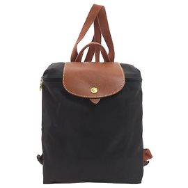 Longchamp Le Pliage Backpack/Daypack Bag, Nylon Material, Women's Black