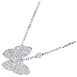 Van Cleef & Arpels Papillon Necklace Pendant with Diamonds (. total) in White Gold () White