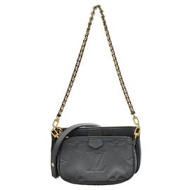 Bolso de hombro Louis Vuitton Monogram Empreinte Multi Pochette Accessoires Negro