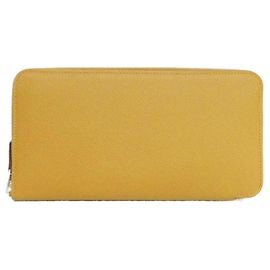 Hermès Hermes COLLIER DE CHIEN Silk In Classic Wallet Castaño