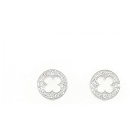 Louis Vuitton Diamantohrringe Weiß