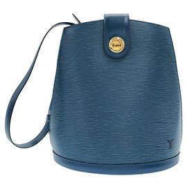 Sac à l'épaule Louis Vuitton Epi Cluny Bleu
