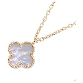 Pendentif Collier Sweet Alhambra Van Cleef & Arpels, Nacre, Or Jaune () Jaune