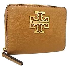 TORY BURCH Britten Ledergeldbörse in Braun für Damen Braun