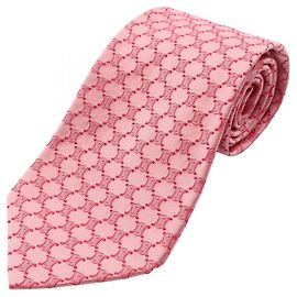 Céline Corbata de seda Macadam para hombre, Rosa Rosa