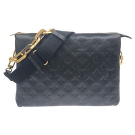 Borsa a Spalla Louis Vuitton Monogram Coussin MM Nero