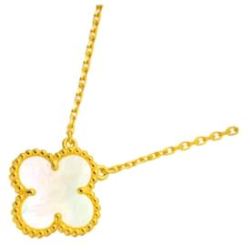 Collier Van Cleef & Arpels VCA Alhambra Shell Yellow Gold Jaune