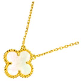 Collar Van Cleef & Arpels VCA Alhambra Shell Oro Amarillo Amarillo