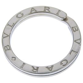 Bulgari BVLGARI Keyring Keychain Sterling Silver Key ring Unisex Silvery
