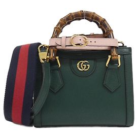 Gucci Diana Handtasche aus grünem Leder Grün