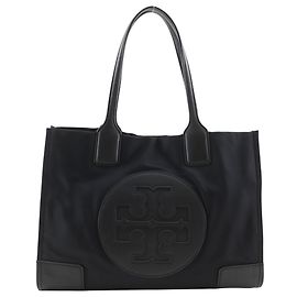 Tory Burch Erato Tote Bag, Nylon, Black, Size, Magnetic Closure, Women's Black