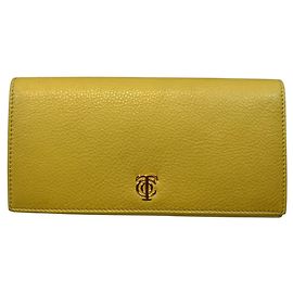 Tiffany & Co. Continental Wallet, Long Leather Yellow