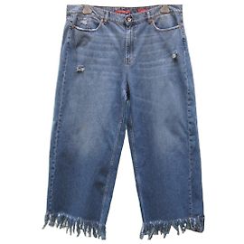 Marina Rinaldi Jeans Wide Leg Blu Lavato Blu