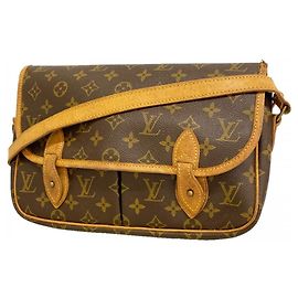 Borsa a tracolla Louis Vuitton Monogram Gibeciere MM M42247 Marrone
