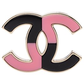 Chanel Gold CC Emaille-Brosche mit Goldbeschichtung Andere